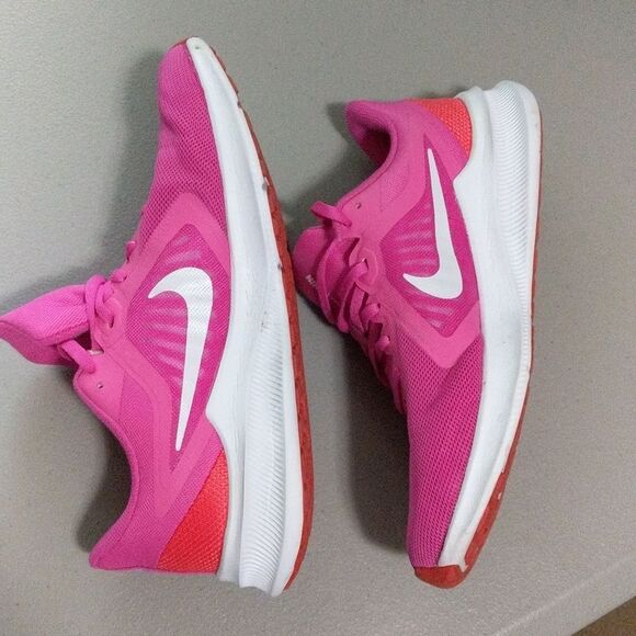 Nike downshifter athletic sneaker pink white size 9 - Picture 8 of 12